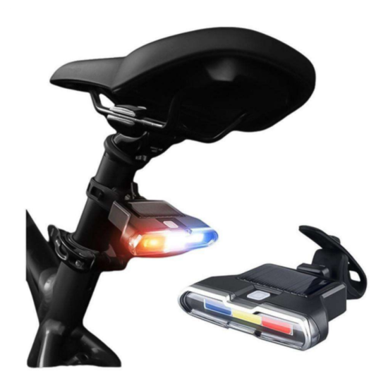 LUZ ESTROBOSCOPICA SOLAR PARA BICICLETA