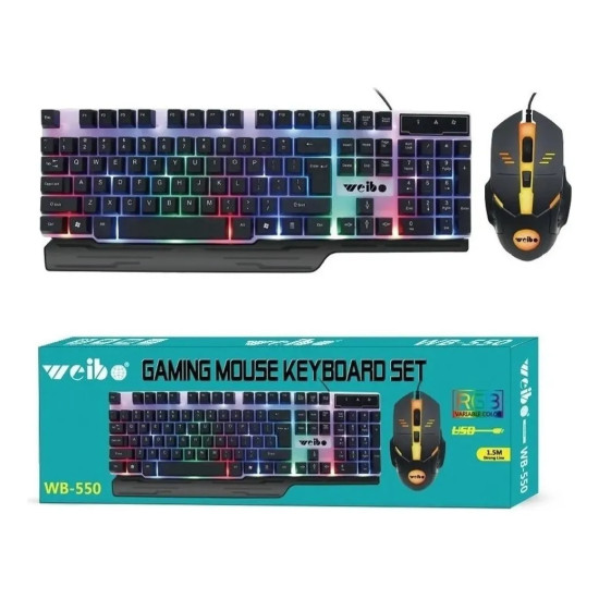 KIT TECLADO + MOUSE WEIBO WB- 550