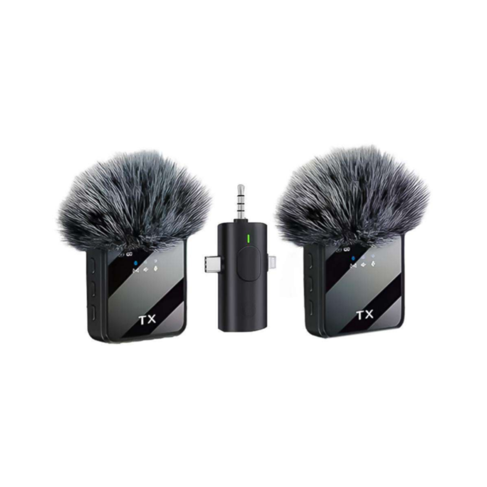 MICROFONO INALAMBRICO DE  SOLAPA F11-2 PARA CELULAR